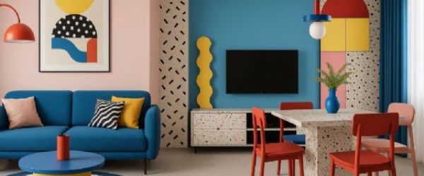 前衛繽紛的 2025 孟菲斯風格｜室內設計與裝潢特色新方向